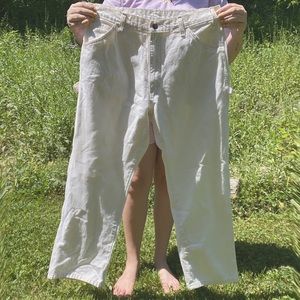 Cream Dickies Carpenter Pants